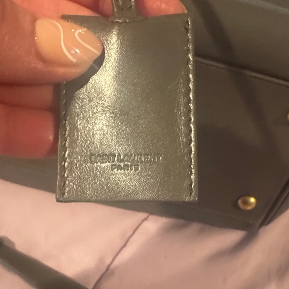 Saint Laurent Dark Gray Leather Baby duffle - Picture 2 of 13